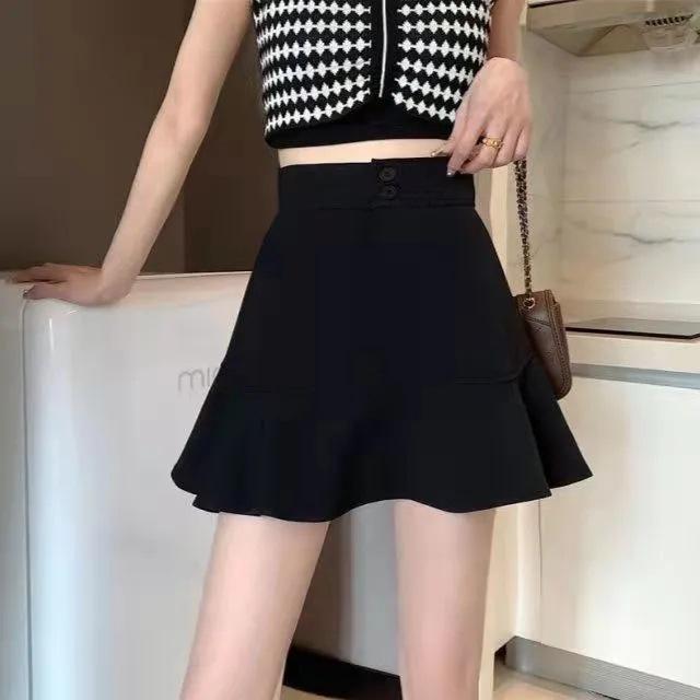 2026 Übergröße Meerjungfrauen-Minirock mit hoher Taille und A-Linie für Damen