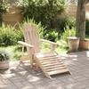 VidaXL Adirondack Chair with Footstool Solid Fir Wood, Garden Chair, Outdoor Seat, Outdoor Chair, Seat of 4007240