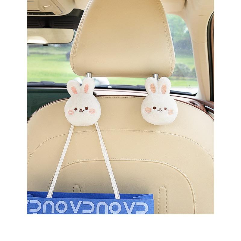 Cartoon Bear Rabbit Multifunctional Strong Load Bearing Car Seat Back Storage Hook