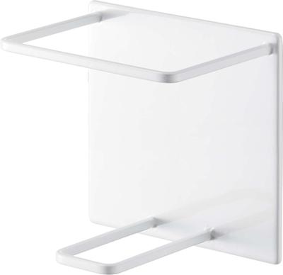 Yamazaki Jitsugyo 5508 Magnetic Bathroom Tube & Bottle Holder L White Approx. W11 X D8.2 X H11cm Tower Floating Storage Shampoo Body Soap Holder