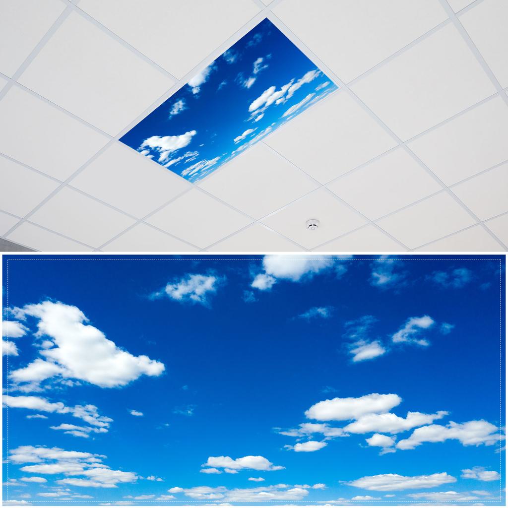 2 Pcs Fluorescent Light Covers 4 X 2 Feet Fluorescent Light Cover For Ceiling Lights Magnetic Ceiling Light Cover Classroom Ligh