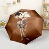 Mr. Bean's Adventure Room Automatic Umbrella Compact 8-Rib Lightweight Compact Design Travel Essential Elegant Umbrella Birthday/Christmas Gift
