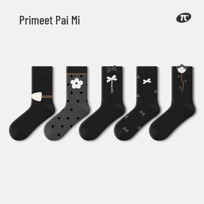 PRIMEET Women s Mid-Calf Streetwear Socks One Size (EU 36-39)