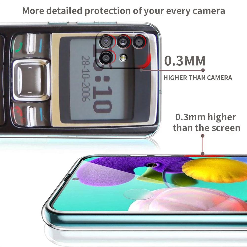 Clear Case For Samsung Galaxy A52 A12 A51 A32 A21s A71 A32 A22 50 A70 A31 A72 5G Phone Cover Smartphone Print