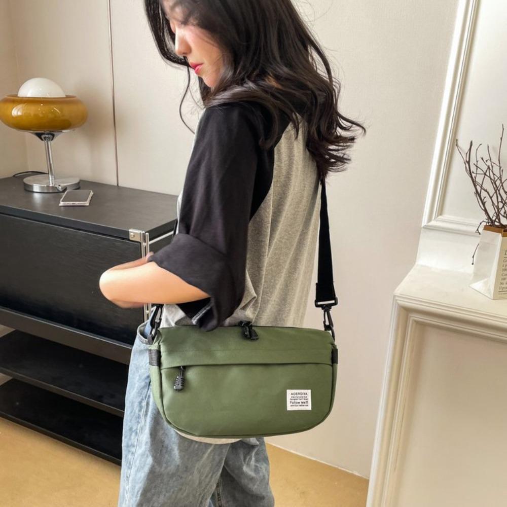 

Korean Style Sports Crossbody Bag Large Capacity Messenger Sling Bag Fashion Fitness Pouch Daily хакі