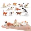 Mini Cat Figurine Collection Pvc Static Models With Six Or Twelve Cats For Decoration And Gift Ideas