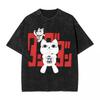 S and Wo's Dandadan Okarun Japanese Anime Graphic Print T-Shirt, Retro Washed Cotton Crew Neck T-Shirt 765