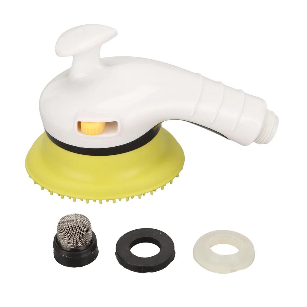 Pet Shower Head Brush With Switch Universal Soft Teeth Massage Dog Shower Head Bath Brush With Ergonomic Handle