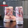 Bobodou Girls' High-Top Snow Boots - Non-Slip, Velvet-Lined, Thickened Winter Cotton Shoes 2025