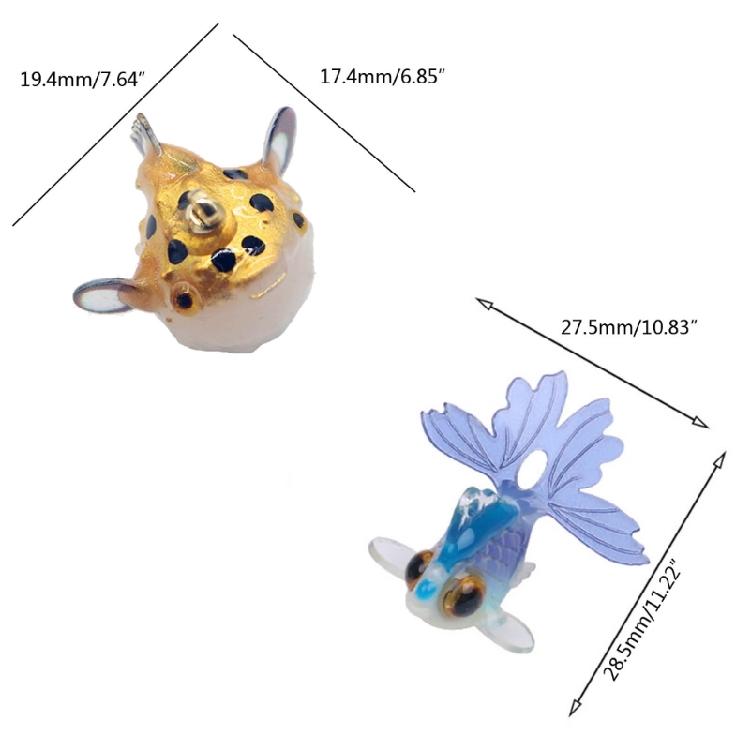 5 Pack Jewelry Accessories Fish Craft for DIY Necklaces Earrings and Bracelets