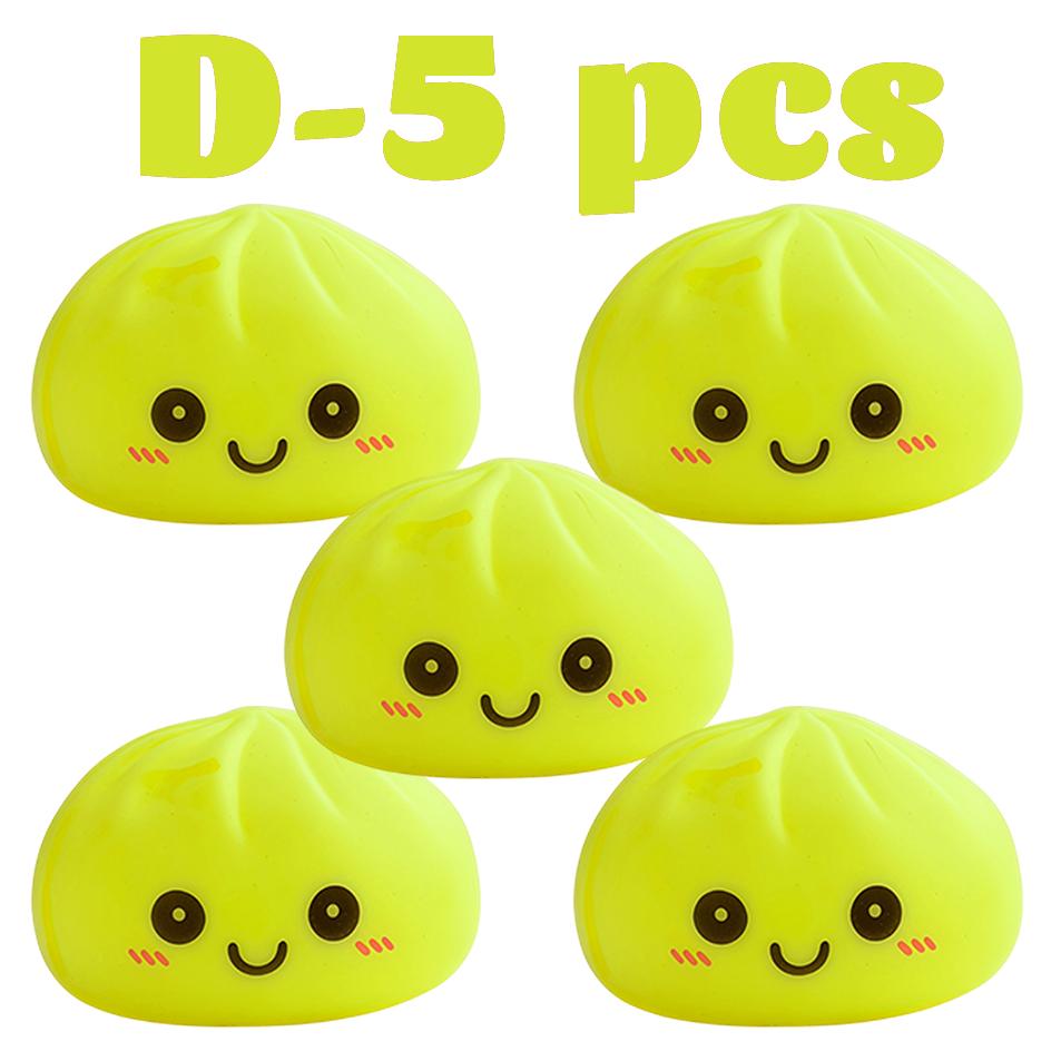 2027 Simulation Dumpling Squishy Night Light Soft Lightup Bubble Spitting Bun Birthday Gift Colorful Dumping Toy Squishy Gifts