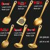 Ruhan Gold-Plated 6-Piece Stainless Steel Kitchen Utensil Set
