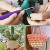 14Pcs Ergonomic Crochet Hook 12 Steel Crochet Hook and Crochet Yarn Set Travel Knitting Crochet Supplies for Beginner
