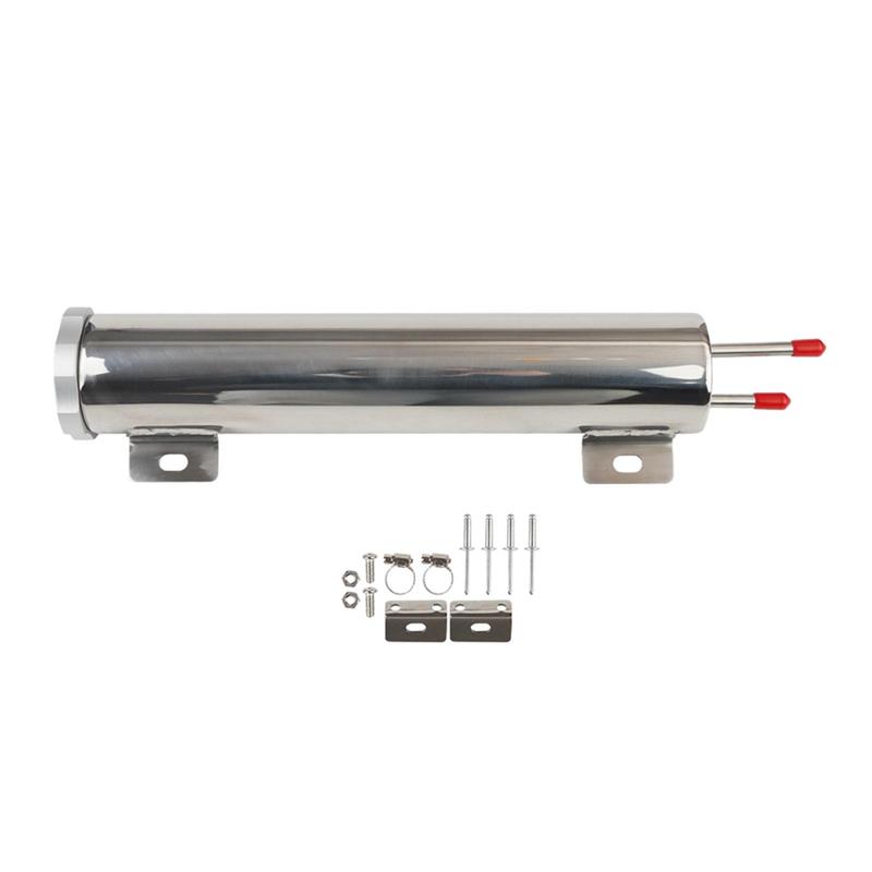 Universal Radiator Coolant Overflow Puke Tank Easily Tall Sturdy Replace Parts Professional Polished Surface Stainless Steel