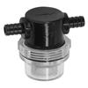 Water Pump Filter In Line Stainer Barb ABS 3 8in 1 2in Output for DC 12V 80 PSI Pumps