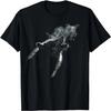 Alpha Wolf heult zum Mond Dunkle Fantasy Grafik Wolfsliebhaber T-Shirt