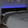 VidaXL Tête de Lit à LED Meuble de Chambre à Coucher Accessoire de Lit Double Tête de Cadre de Lit Intérieur Noir 3122108