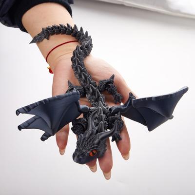 3D Tištěné Hračky Dračí Figurky Model Vícekloubový Pohyblivý Ornament Stolní Dekorace Kreativita Novinka Děti 3D Pohyblivá Hračka Dárek