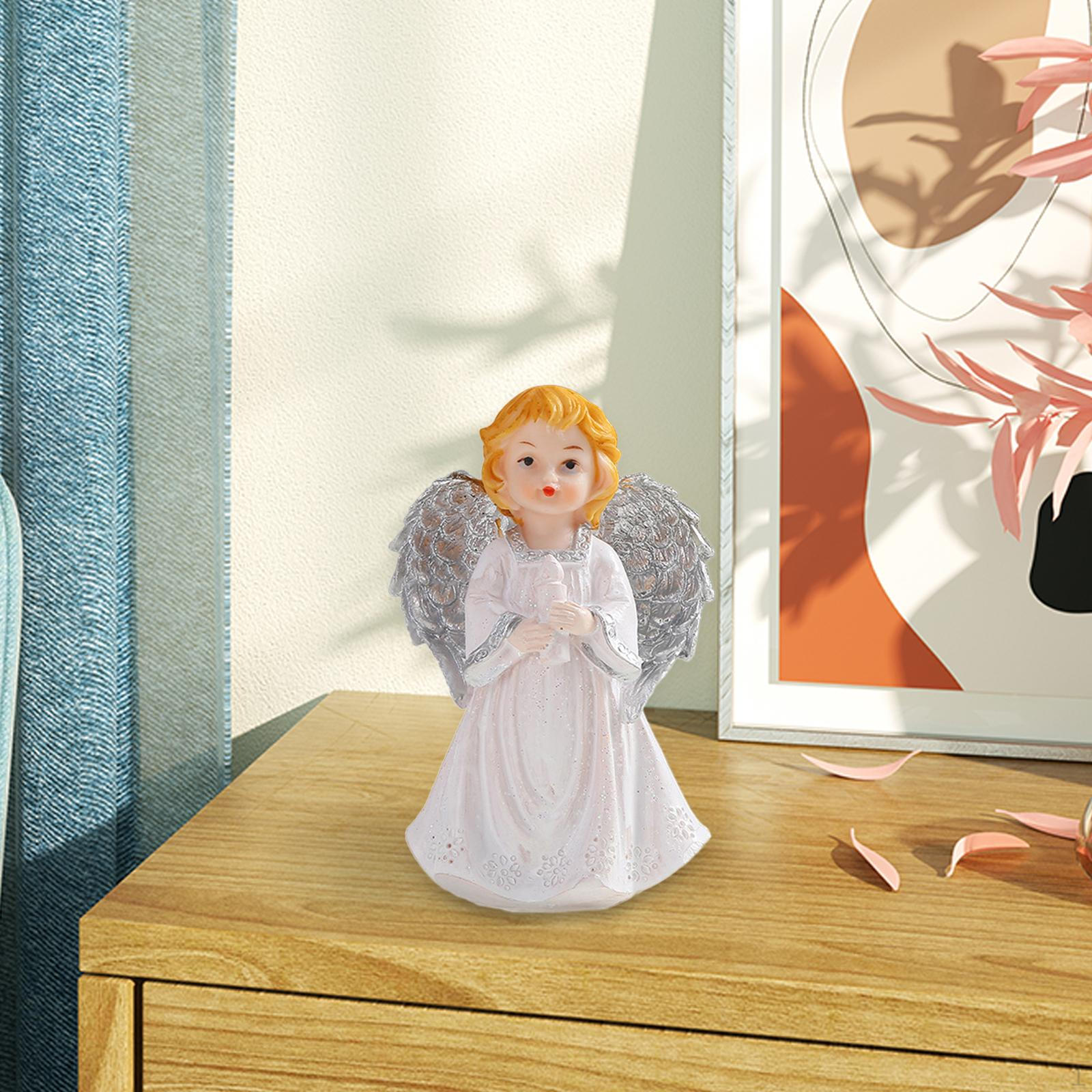 

Фигурка ангела, статуя девушки, креативное украшение для рабочего стола, маленькая скульптура для книжной полки, вход в спальню Style B
