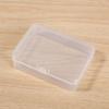 PP Rectangular Plastic Transparent Box with Lid for Tools and Parts, Small Box for Storing Mobile Phones and Masks, Stationery Packaging Box, Set of