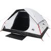 Dome Camping Tent for 4 Persons White & Dark Waterproof