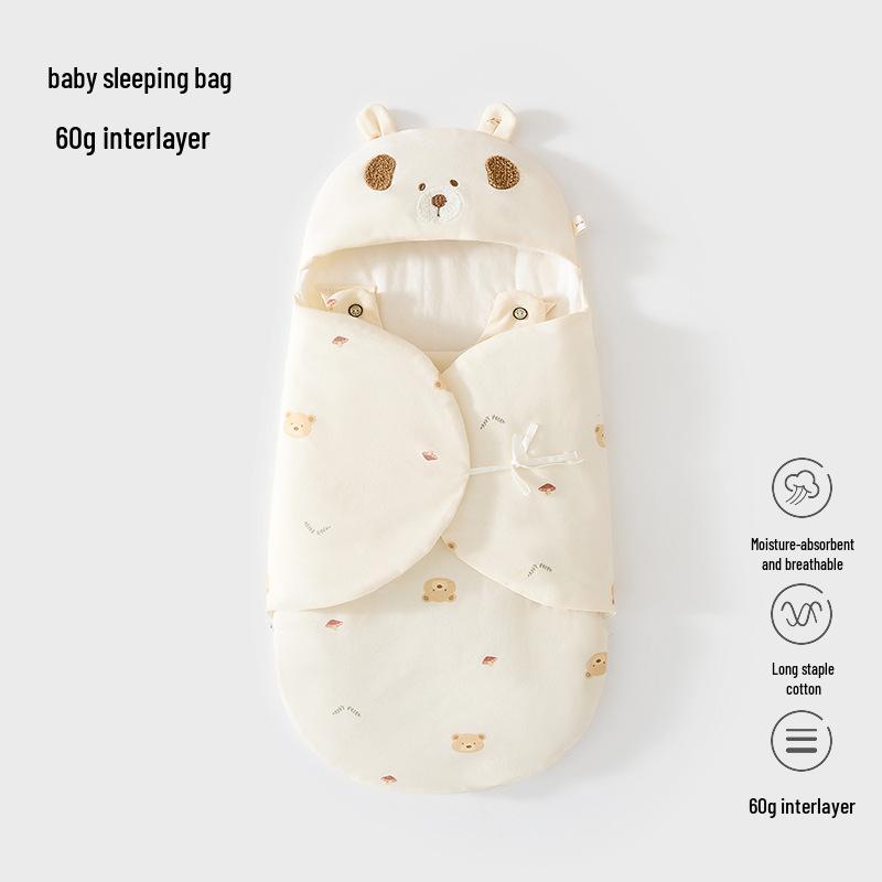 Newborn Anti-Startle Swaddle: Thin Cotton Zipper Blanket, Anti-Kick Quilt for Spring/Autumn.