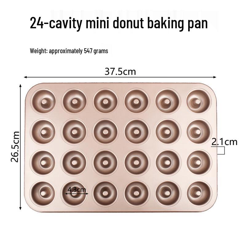 

ZISIZ 24-Cavity Mini Doughnut Baking Pan
