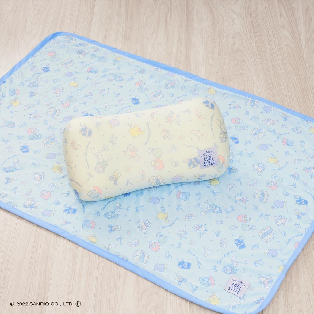 MORIPiLO Memory Foam Pillow, Relaxing Pillow, Cooling, Summer, Sanrio, Green, Approx. 20x40cm, Plush Toy, Cushion, Character, SANRIO, 4620537