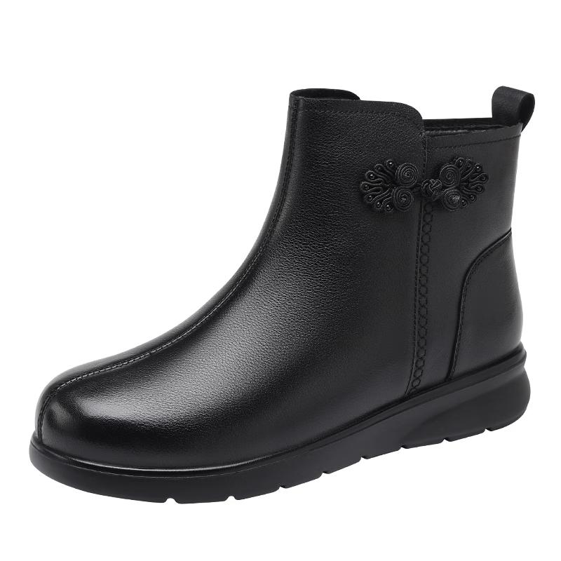 Red Dragonfly Women s Winter Plush Warm Leather Ankle Boots WTC457451C 38