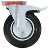 Swivel Casters with Double Brakes 4 pcs 200 mm