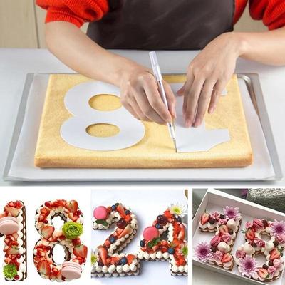 0-9numbers Letters Numbers Shape Number Style Digital Shape Cake Mold Decorating Tools DIY Birthday Cake Moulds Baking Tools