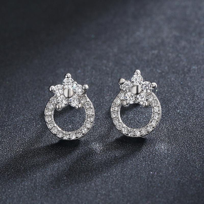 Tancise 925 Sterling Silver Zircon Earrings Drop Earrings For Women Wedding Party Gifts