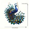 2D flache Acryl-Pfauen-Dekoration, Keine Batterien/Strom erforderlich, Einzigartige Innen-/Außendekoration, Mehrzweck-Traditioneller Stil,