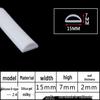 D-Shaped Silicone Sealing Strip: High-Temperature, Water-Retaining, Self-Adhesive, Anti-Collision, Shock-Absorbing for Doors & Windows