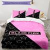 KPOP 3pcs Bedding Set Duvet Cover Closure Includes 1 Duvet Cover & 2 Pillowcases for All Seasons Bedroom Home Dorm Decor
