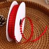 DIY 20Yards/Roll Woven Peach Heart Ribbon Made of Polyester 8mm Gift Wrapping Ribbon Multi-purpose Bows Ribbon Crafts Accessory