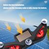 Dynamic Flashing Vehicle Window LED Warning Light with Solar and USB Rechargeable Power, Suction Cup Accent Lamp for Daily Driving