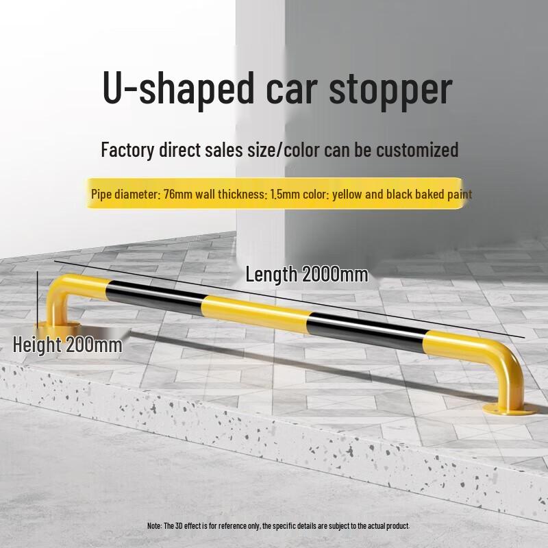 Kankeirr Steel U-Shaped Parking Barrier