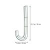2Pcs J-Shaped Candy Cane Wreath Frame Iron Metal DIY Christmas Wreath Ring for Indoor Outdoor Decor Holiday Party Crafting