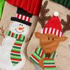 Weihnachten Süßigkeiten Tasche Weihnachten Baum Hängen Socken Santa Elch Strümpfe Dekoration Geschenke Socken Anhänger Festival Dekoration