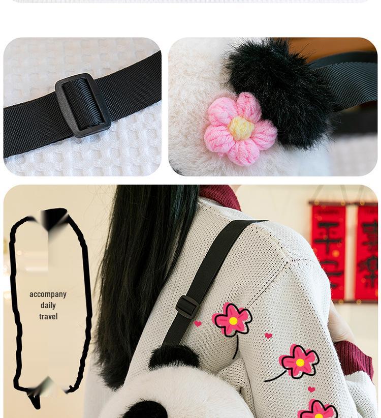 Cartoon Giant Panda Crossbody Bag & Backpack - Children's Birthday Gift