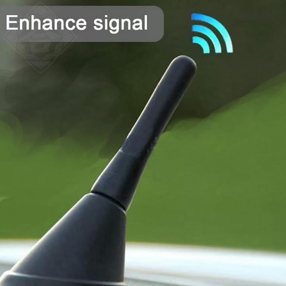 Silný držák rádia na střechu FM AM DAB Černá 6,5 cm délka Auto Univerzální se šrouby Autoanténa Mini Krátké Příslušenství k vozidlu