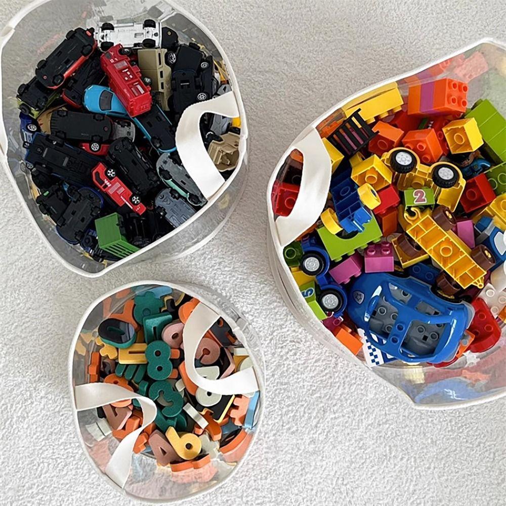 Space Saving Clothes Quilt Storage Bags Transparent Block Storage Basket  for Home Travel