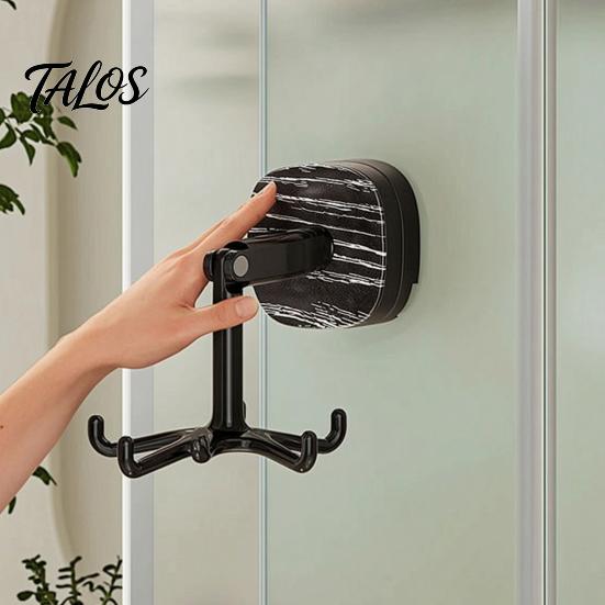 Adhesive Kitchen Hooks Suction Cup Swivel Hook, 360 Degree Rotation And Telescopic Design Removable Towel No Drill Vacuum Wall Hook for Bathroom