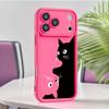 Dual-Color Kitten Phone Case for iPhone 13 to 17 Pro Max - Cute and Stylish Design
