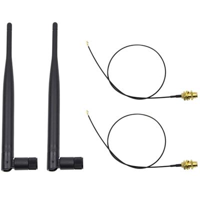 Wifi Antenna 5Dbi 21Cm U.Fl/Ipex To Rpsma Pigtail Cable 2.4Ghz Omni Aerial