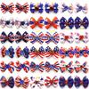 Puppy Yorkie Dog Hair Bow Halloween Ribbon with Rubber Band 40mm Mix Colors Varies Patterns Pet Grooming Products (Halloween)