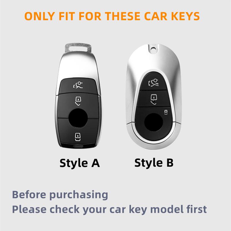 Carbon fiber pattern Car Remote Key Cover Case Holder shell For Mercedes Benz A B C E S Class S400L CLA CLS GLC GLE GLS EQE EQS