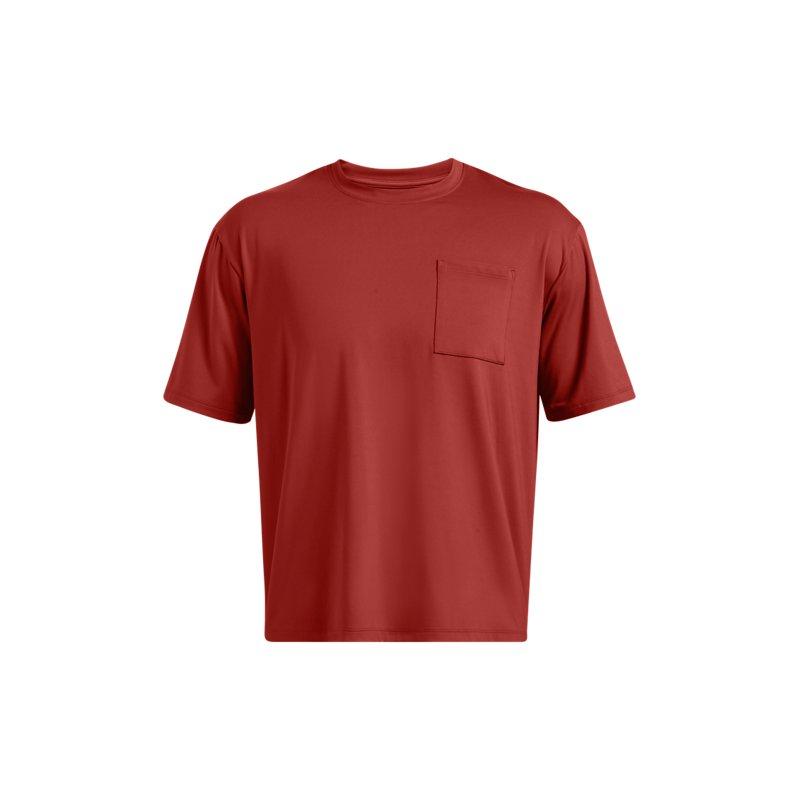 

Under Armour Meridian Soft Series Comfortable Lightweight Breathable Versatile Simple Training Sports T-Shirt Men Tops Red 1382805-840 XXL