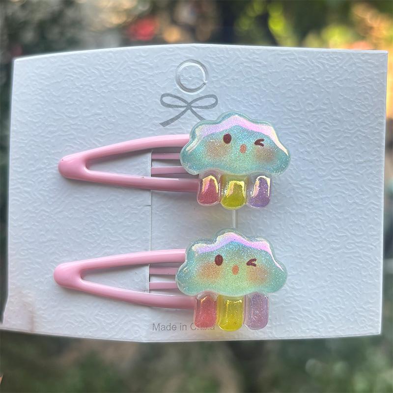 2 Pieces Lovely Princess Cake Girls Hairpins Children Headwear Hairgrip Hair Clips Barrettes Hair Accessories